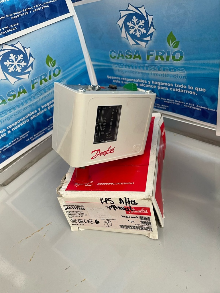 [CT0107040DF] Presostato Manual de alta Danfoss