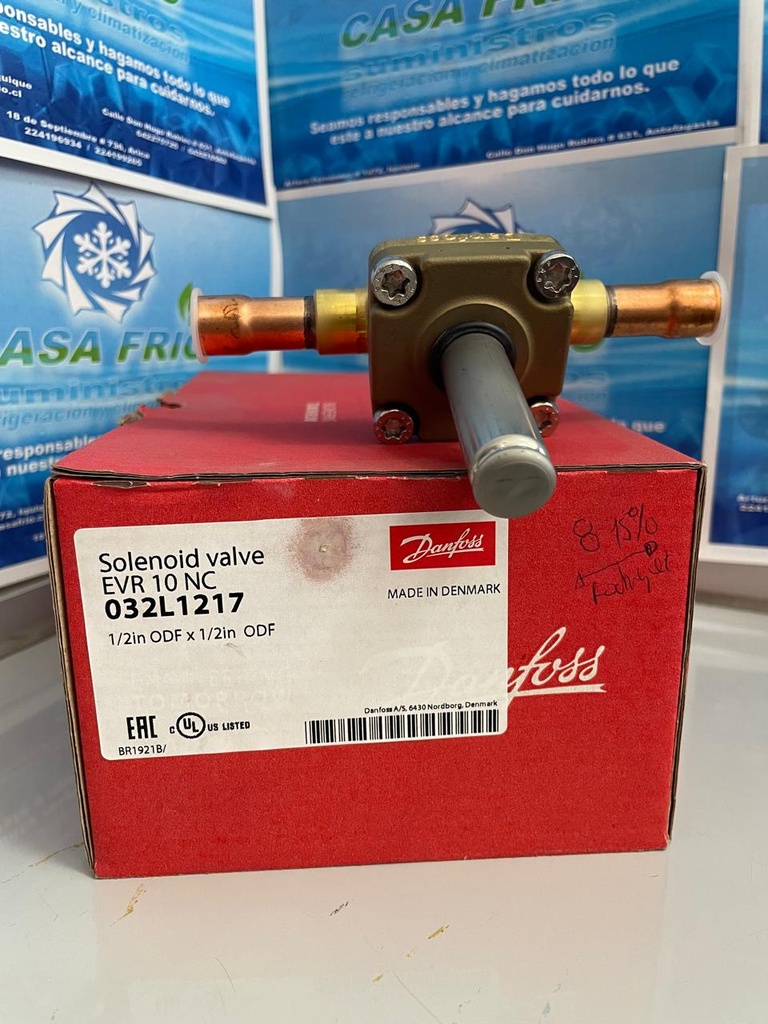 [VS2103123EVR] Válvula Solenoide Danfoss (ODF) (1/2″) EVR10