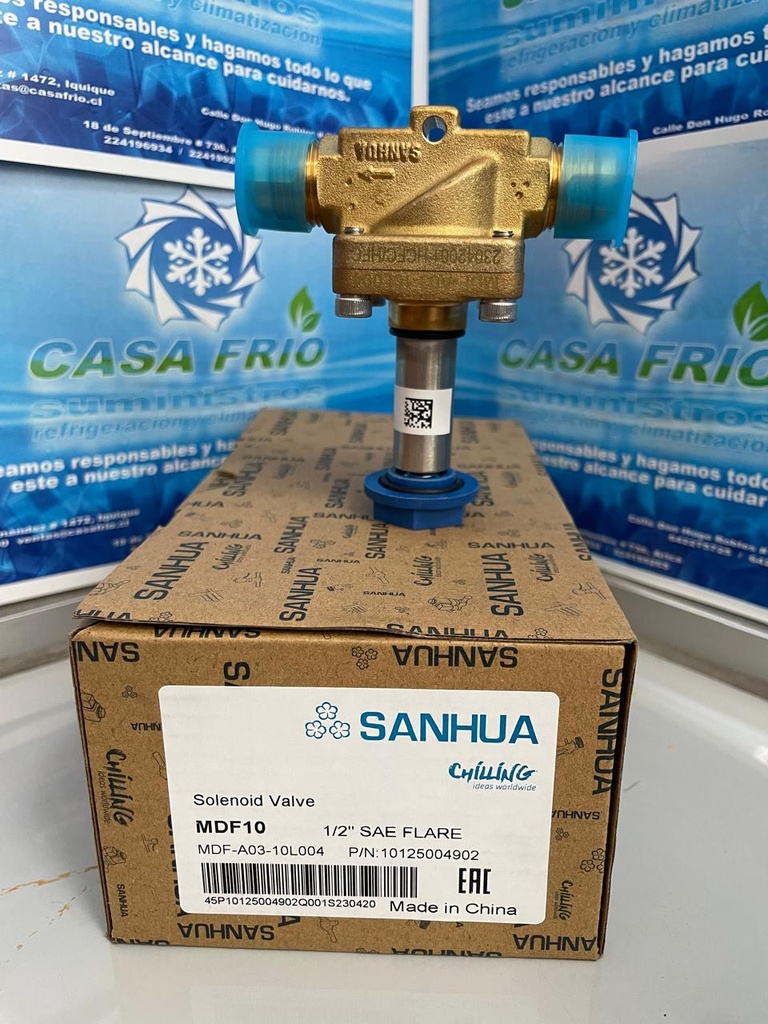 [VS2103143MDF] Válvula Solenoide Sanhua (Flare) (1/2″)