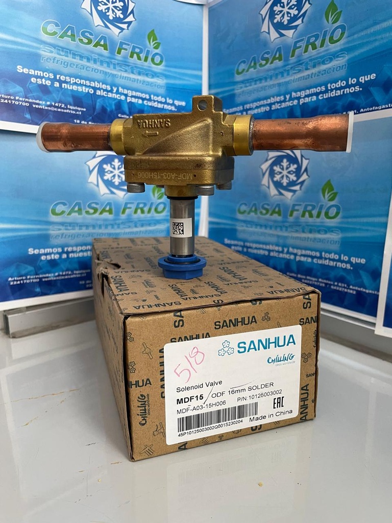 [VS2103161MDF] Válvula Solenoide Sanhua (ODR) (5/8″)