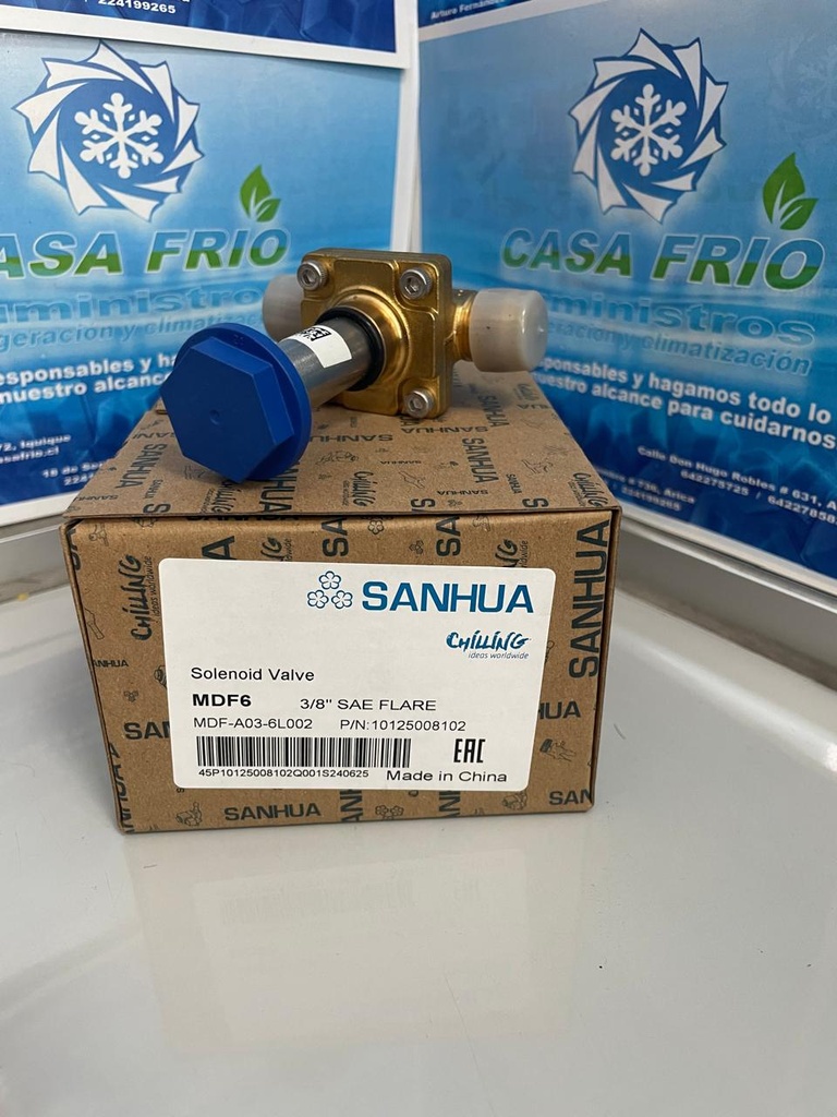 [VS2103141MDF] Válvula Solenoide Sanhua (Flare) (3/8″)
