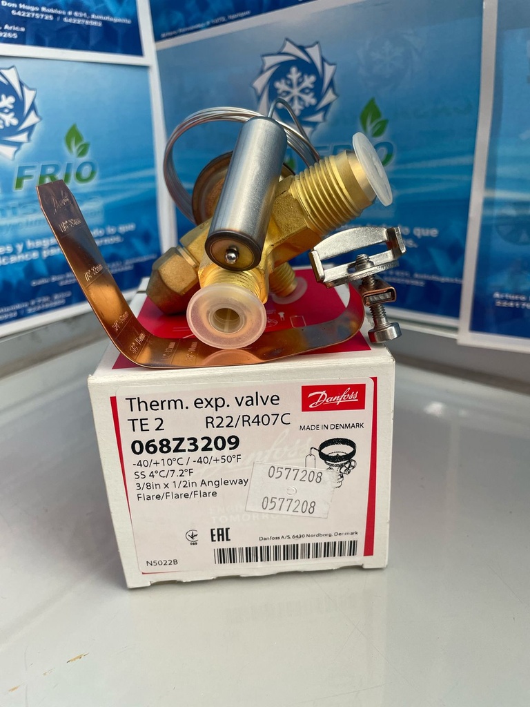 [VE2103156ET] Válvula de Expansión Danfoss (R-22 y R-407C) Eq. Externo