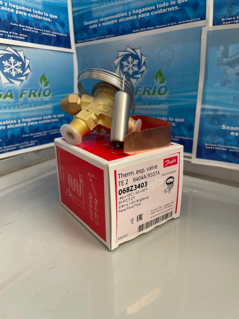[VE2103160ET] Válvula de Expansión Danfoss (R-404A y R-507) Eq. Externo