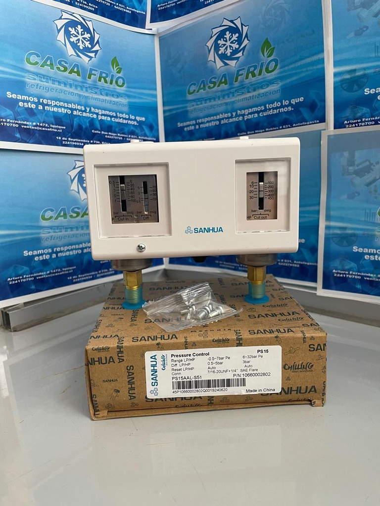 [CT0107037SH] Presostato Automático de alta y baja Sanhua