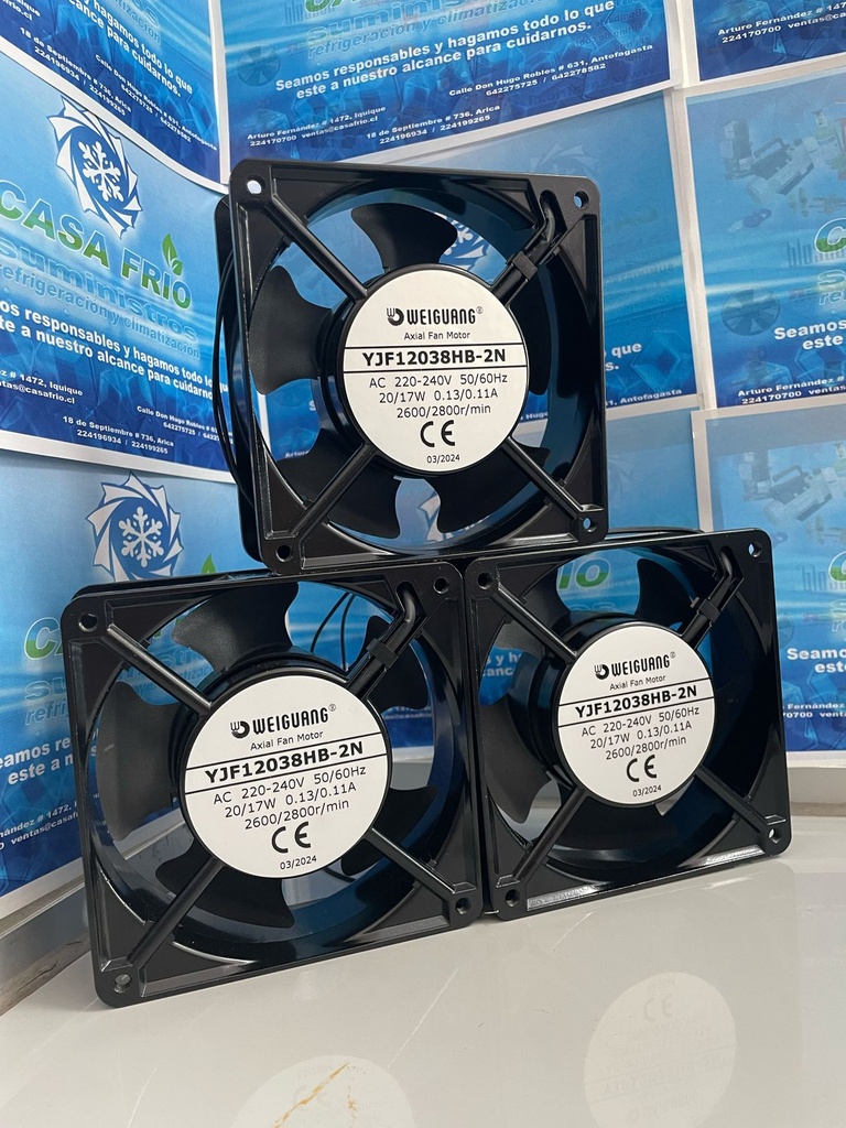 [VT220220YJF] Ventilador Cúbico Compacto (120x120x38) 220V