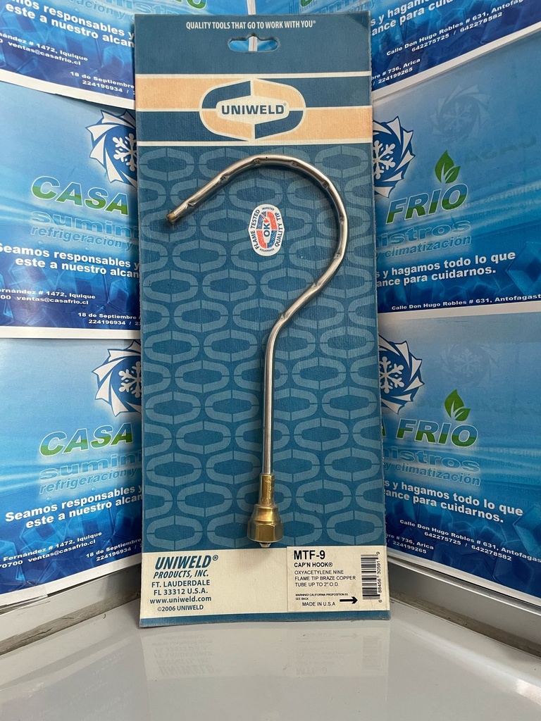 [FRR117008] BOQUILLA DE SOLDAR UNIWELD CAPITAN HOOK MAPP/PROPANO MTF-9