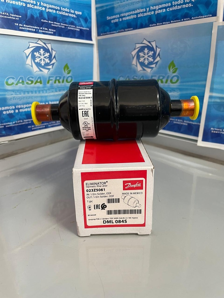 [FL121231DF] FILTRO SECADOR UNIDIRECCIONAL DANFOSS (1/2″) SOLDER