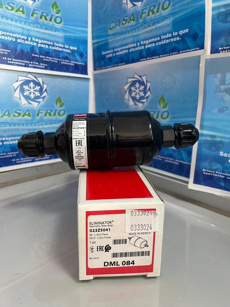 [FL121218DF] FILTRO SECADOR UNIDIRECCIONAL DANFOSS 1/2″ FLARE