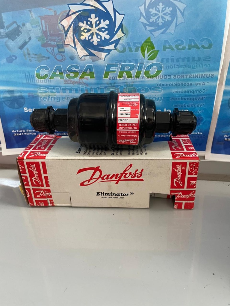 [FL0210049DF] FILTRO SECADOR UNIDIRECCIONAL DANFOSS (3/8″) FLARE