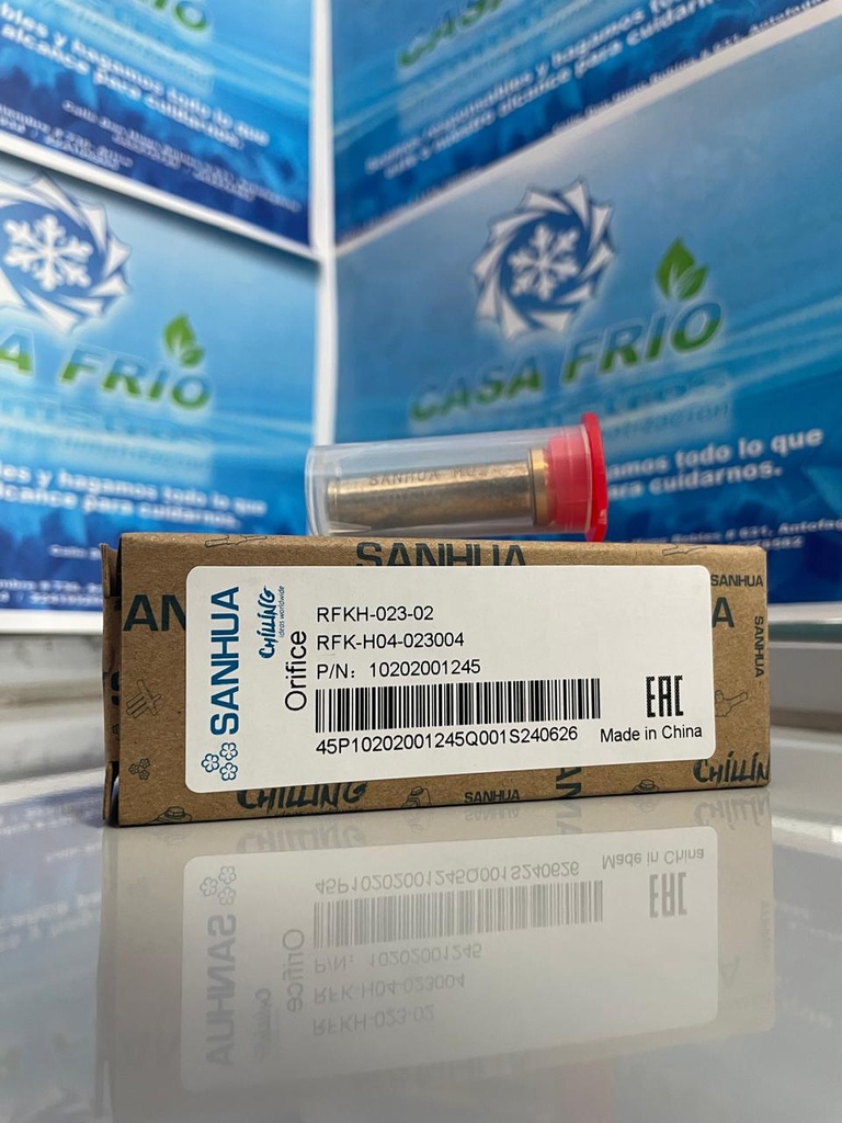 [OR1616007SH] Orificios para válvula de expansión termostática SANHUA N°02