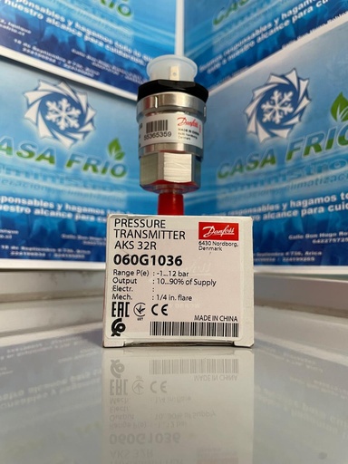 TRANSMISOR DE PRESIÓN 1/4″ FLARE DANFOSS